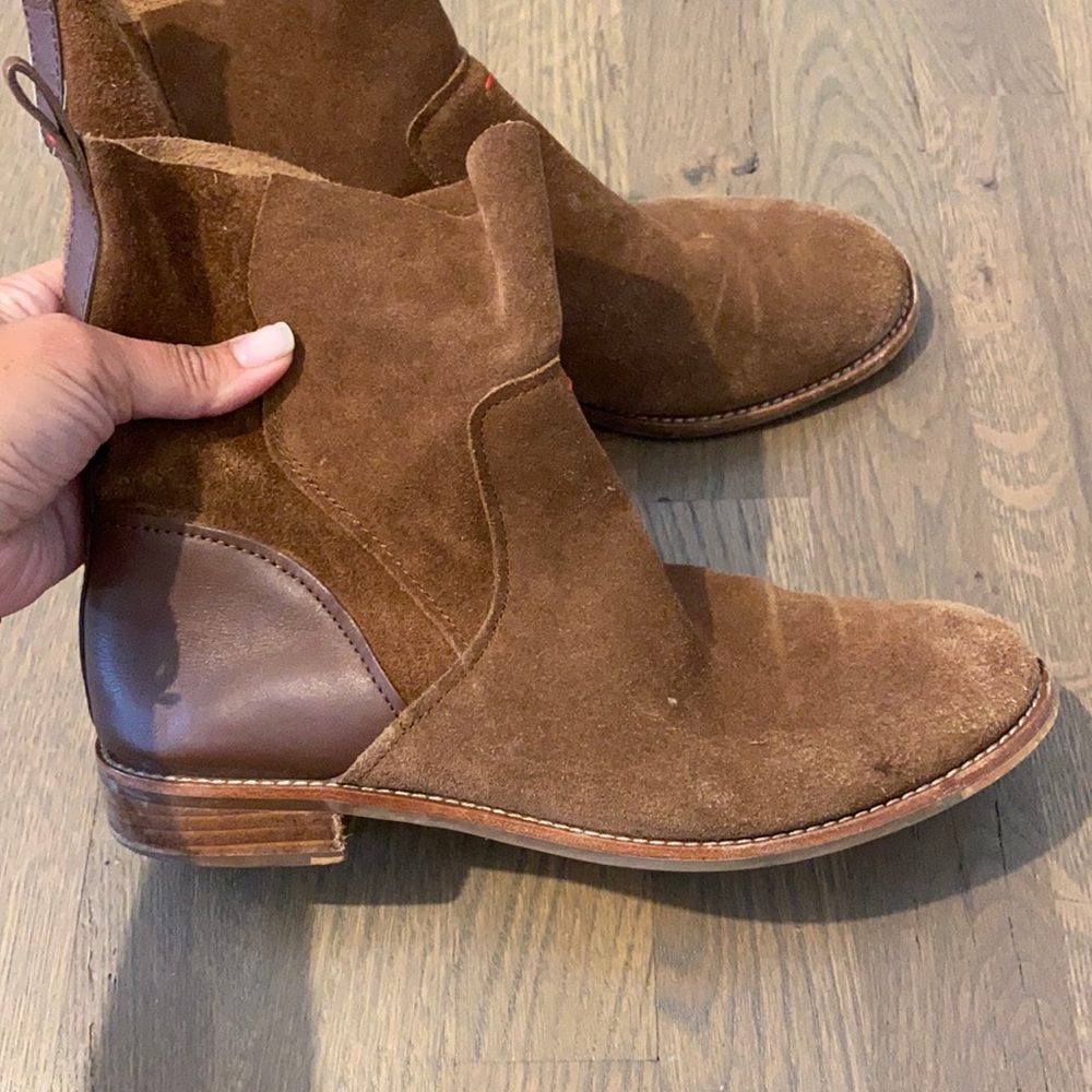 ED brown booties size 8